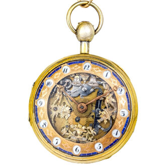 French automaton quarter repeating pocket watch Circa 1825 French automaton quarter repeating pocket watch Circa 1825
