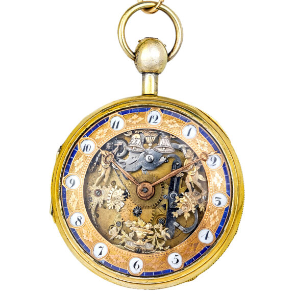 French automaton quarter repeating pocket watch Circa 1825 French automaton quarter repeating pocket watch Circa 1825