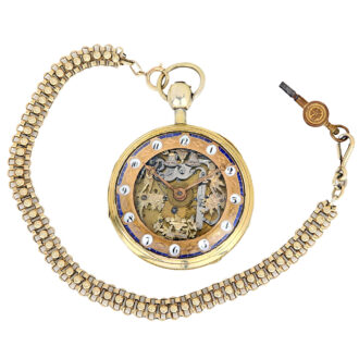 French automaton quarter repeating pocket watch Circa 1825 French automaton quarter repeating pocket watch Circa 1825