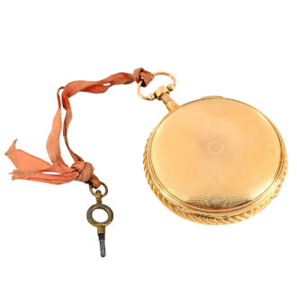 Swiss gold automaton repeating pocket watch Circa 1810