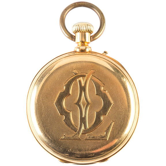 French 18K yellow gold open faced pocket watch Circa 1850 French 18K yellow gold open faced pocket watch Circa 1850