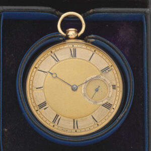 Fine English 18K gold quarter repeating cylinder watch Circa 1810