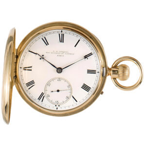 Swiss 18K yellow gold full hunter pocket watch Circa 1880