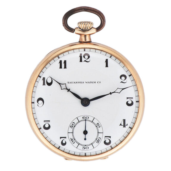 Fine Swiss 18 carat gold open faced lever watch Circa 1930