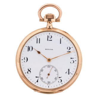 Swiss 14 carat gold chronometer lever watch Circa 1920