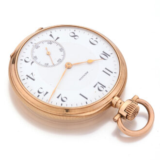 Swiss 14 carat gold chronometer lever watch Circa 1920