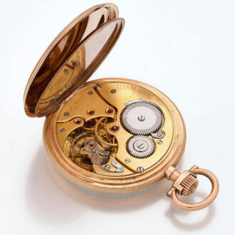 Swiss 14 carat gold chronometer lever watch Circa 1920