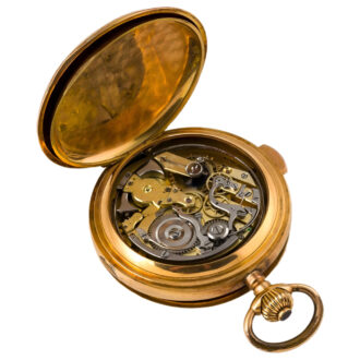 Swiss 18K gold quarter repeating pocket watch Circa 1900