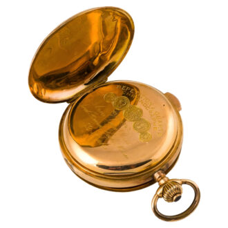 Swiss 18K gold quarter repeating pocket watch Circa 1900