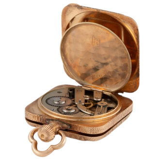 Swiss 14K yellow gold full hunter pocket watch Circa 1900