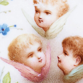 Swiss pearl set watch with enamel decoration Circa 1891