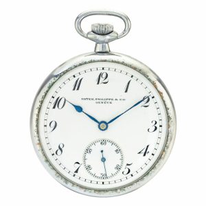 Swiss stainless steel open faced lever watch Circa 1900