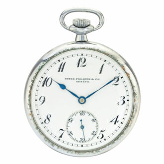 Swiss stainless steel open faced lever watch Circa 1900