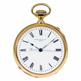 Swiss gold watch with jumping centre seconds Circa 1888