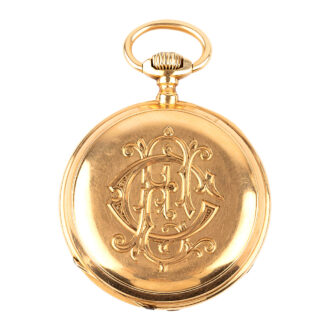 Swiss 18K yellow gold open faced pocket watch Circa 1900 Swiss 18K yellow gold open faced pocket watch Circa 1900