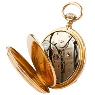 Swiss 18K yellow gold open faced pocket watch Circa 1900 Swiss 18K yellow gold open faced pocket watch Circa 1900