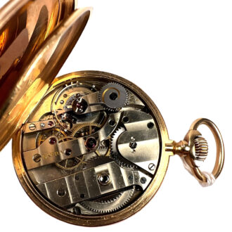 Swiss 18K yellow gold open faced pocket watch Circa 1900 Swiss 18K yellow gold open faced pocket watch Circa 1900