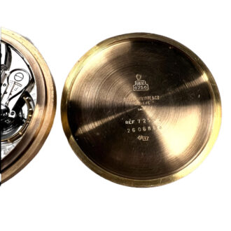 Swiss gold open faced perpetual calendar watch Circa 1940