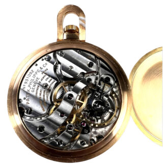 Swiss gold open faced perpetual calendar watch Circa 1940
