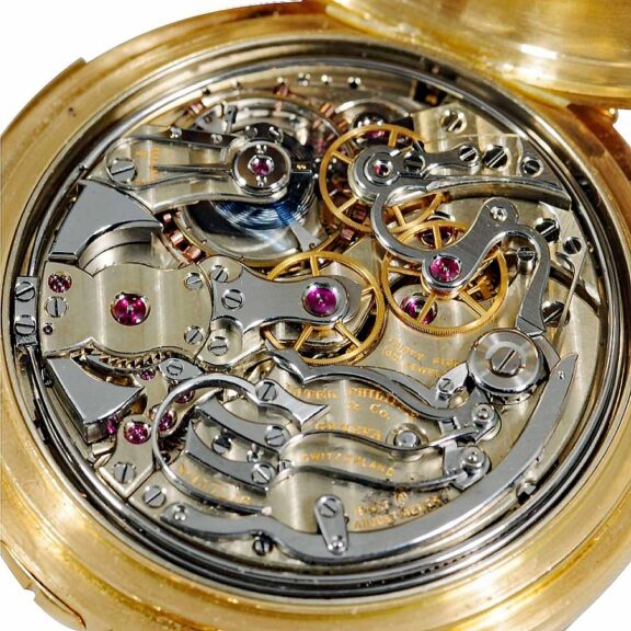 Swiss 18k gold astronomical pocket watch Circa 1911 Swiss 18k gold astronomical pocket watch Circa 1911