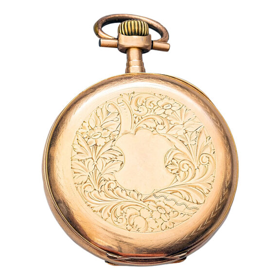 French 18K yellow gold open faced pocket watch Circa 1900 French 18K yellow gold open faced pocket watch Circa 1900