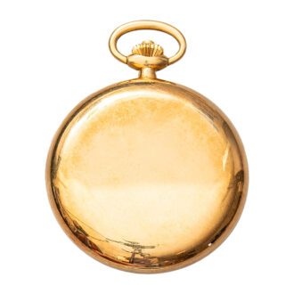 French 18K gold open faced chronograph watch Circa 1910