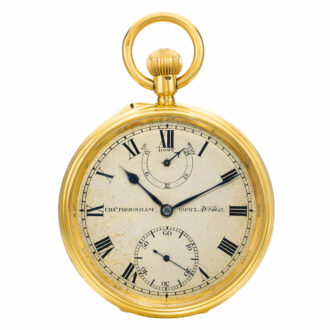 Important English 18k gold lever precision watch Circa 1925