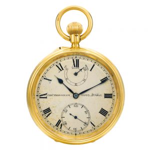 Important English 18k gold lever precision watch Circa 1925