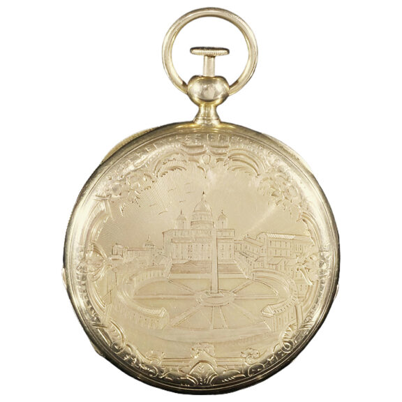 Swiss 18K gold quarter repeating pocket watch Circa 1830 Swiss 18K gold quarter repeating pocket watch Circa 1830