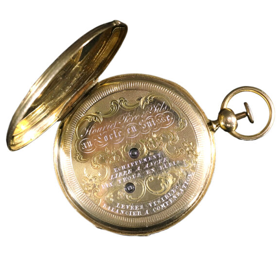 Swiss 18K gold quarter repeating pocket watch Circa 1830 Swiss 18K gold quarter repeating pocket watch Circa 1830