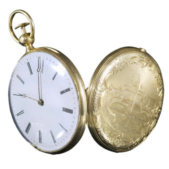 Swiss 18K gold quarter repeating pocket watch Circa 1830