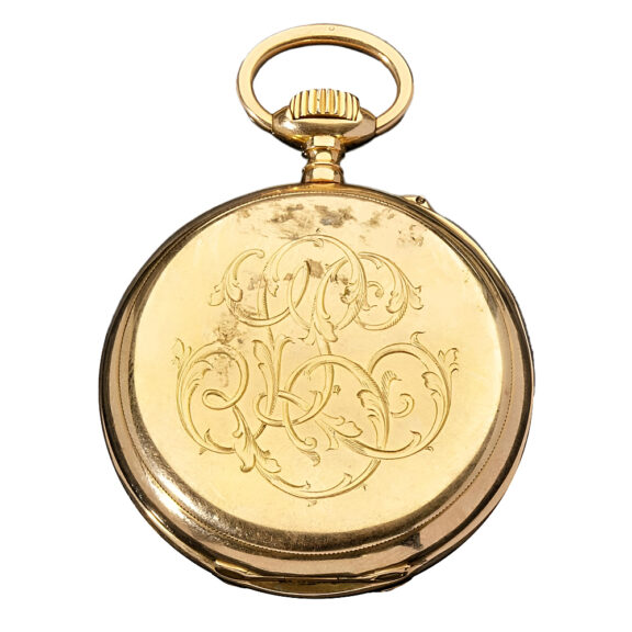 French 18K yellow gold open faced pocket watch Circa 1850 French 18K yellow gold open faced pocket watch Circa 1850