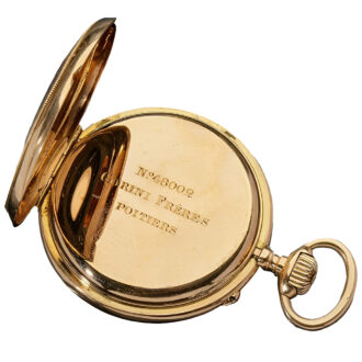 French 18K yellow gold open faced pocket watch Circa 1850