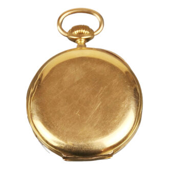Swiss 18K yellow gold open faced pocket watch Circa 1900