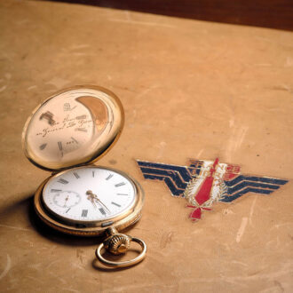 Swiss 18K yellow gold full hunter pocket watch Circa 1940