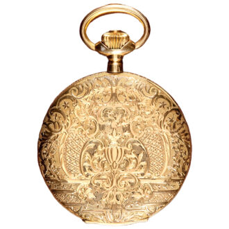 Swiss 18K yellow gold full hunter pocket watch Circa 1940