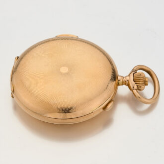 Swiss gold quarter repeating chronograph watch Circa 1900 Swiss gold quarter repeating chronograph watch Circa 1900