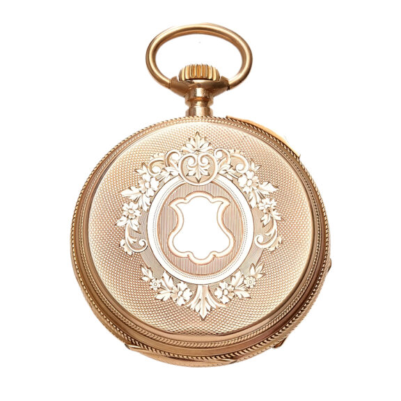 Swiss 18K yellow gold open faced pocket watch Circa 1910 Swiss 18K yellow gold open faced pocket watch Circa 1910