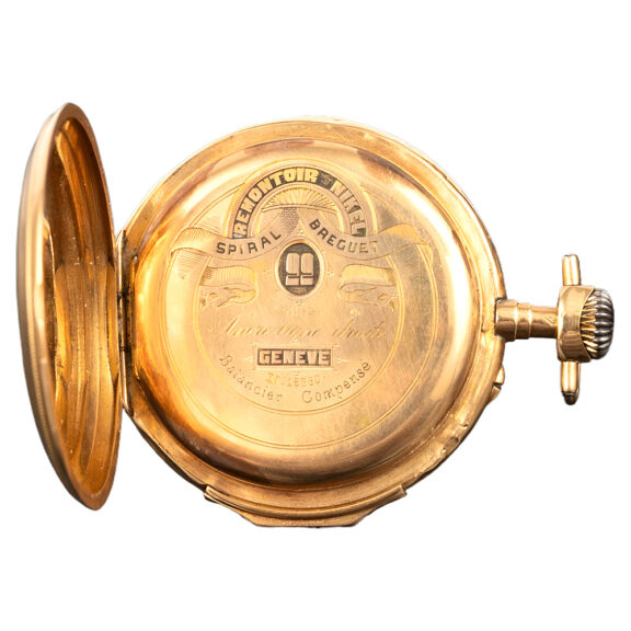 Swiss 18K yellow gold open faced pocket watch Circa 1890 Swiss 18K yellow gold open faced pocket watch Circa 1890