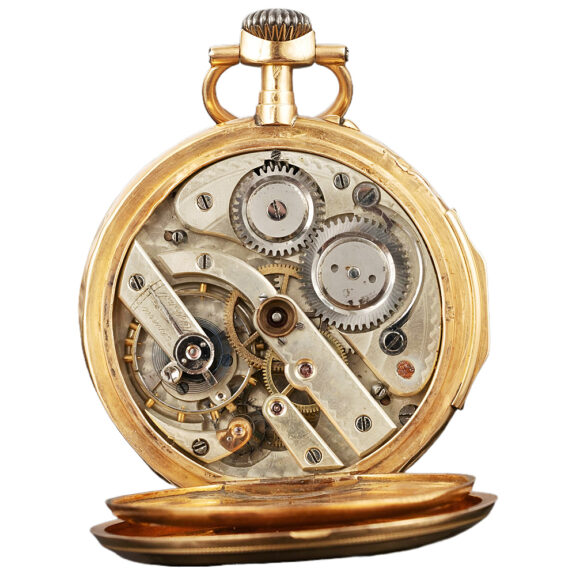 Swiss 18K yellow gold open faced pocket watch Circa 1890 Swiss 18K yellow gold open faced pocket watch Circa 1890
