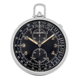 Swiss stainless steel open faced chronograph Circa 1950