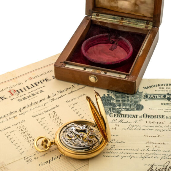 Swiss 18K gold open faced chronograph watch Circa 1928 Swiss 18K gold open faced chronograph watch Circa 1928