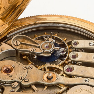 Swiss gold five minutes repeating lever watch Circa 1900