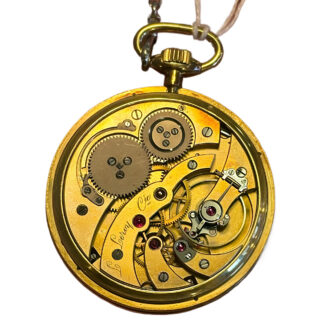 French gold open faced complicated pocket watch Circa 1920