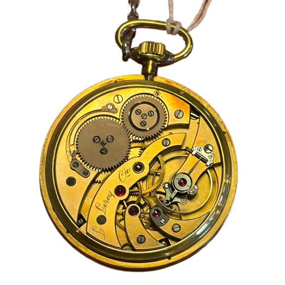 French gold open faced complicated pocket watch Circa 1920 French gold open faced complicated pocket watch Circa 1920