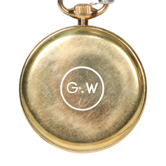 French gold open faced complicated pocket watch Circa 1920