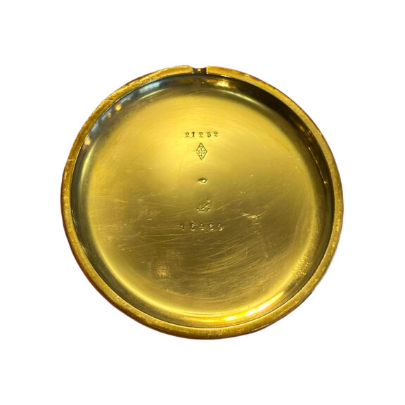 French gold open faced complicated pocket watch Circa 1920 French gold open faced complicated pocket watch Circa 1920