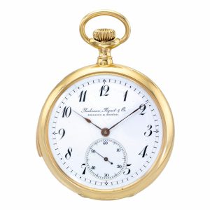 Swiss yellow gold minute repeating lever watch Circa 1900