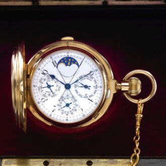 Swiss gold perpetual calendar minute repeater Circa 1890