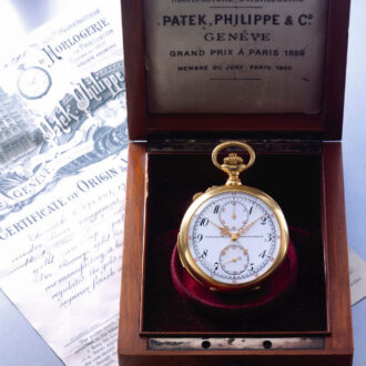 Swiss gold minute repeating split second chronograph Circa 1912